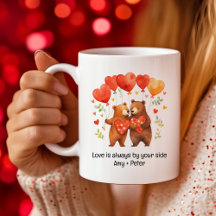 Niedlicher Cartoon Bears Liebe Herzchen Valentine