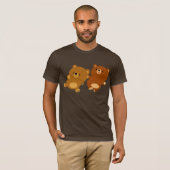 Niedlicher Cartoon Bears T - Shirt (Vorne ganz)