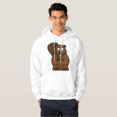Niedlicher Cartoon Beaver Funny Woodland Tier Hoodie (Vorne ganz)
