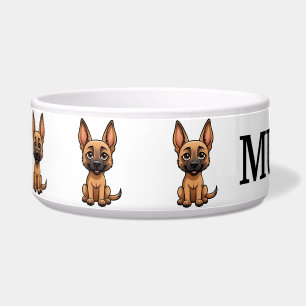 Niedlicher Cartoon Belgischer Malinois Personalize Napf