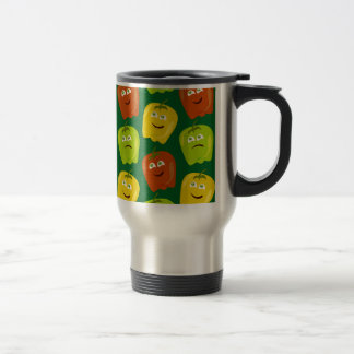 Niedlicher Cartoon Bell Pepper Cartoon Muster Reisebecher