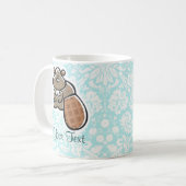 Niedlicher Cartoon-Biber Kaffeetasse (Vorderseite Links)