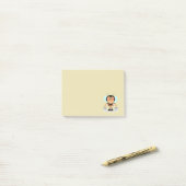 Niedlicher Cartoon Biene trägt Eimer aus Honig Post-it Klebezettel (Auf Schreibtisch)