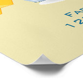 Niedlicher Cartoon Biene trägt Eimer von Honey Bus Poster (Ecke)