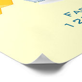 Niedlicher Cartoon Biene trägt Eimer von Honey Bus Poster (Ecke)