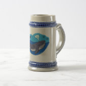 Niedlicher Cartoon Bierglas (VorderseiteRechts)