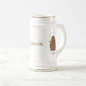 Niedlicher Cartoon Bierglas (VorderseiteRechts)