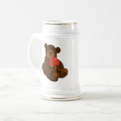 Niedlicher Cartoon Bierglas (Vorderseite Links)