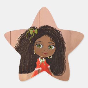 niedlicher Cartoon Black Girl Mindy Sticker
