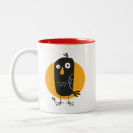 Niedlicher Cartoon Blackbird Classic 2-Tönige Tass Zweifarbige Tasse