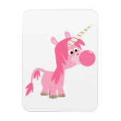 Niedlicher Cartoon Blubble Gum Unicorn Flexible Ma Magnet (Vertikal)