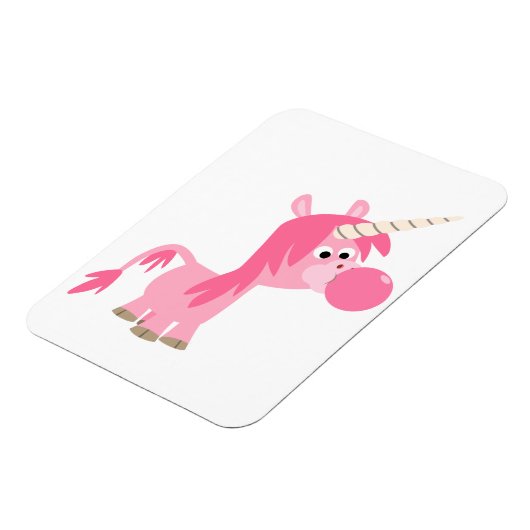 Niedlicher Cartoon Blubble Gum Unicorn Flexible Ma Magnet (Linke Seite)
