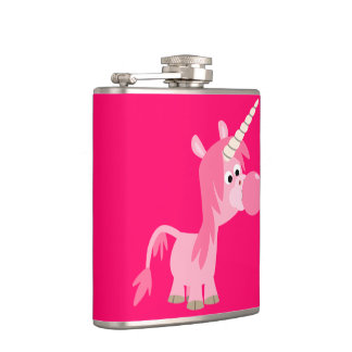 Niedlicher Cartoon Blubble Gum Unicorn Hip Flask Flachmann