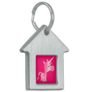 Niedlicher Cartoon Blubble Gum Unicorn Pet Tag Tiermarke