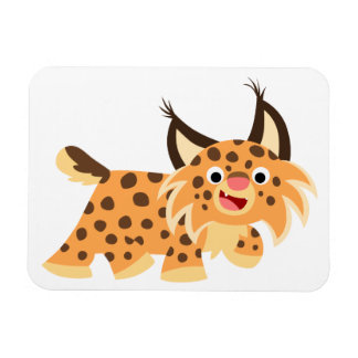 Niedlicher Cartoon Bobcat Flexible Magnet