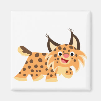 Niedlicher Cartoon Bobcat Magnet