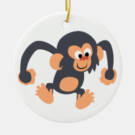 Niedlicher Cartoon Bouncy Chimpanzee Ornament