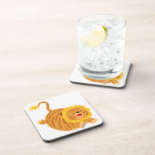 Niedlicher Cartoon Bouncy Liger Set der Untersetze Getränkeuntersetzer (Rechte Seite)