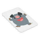 Niedlicher Cartoon Bouncy Pig Flexible Magnet (Rechte Seite)