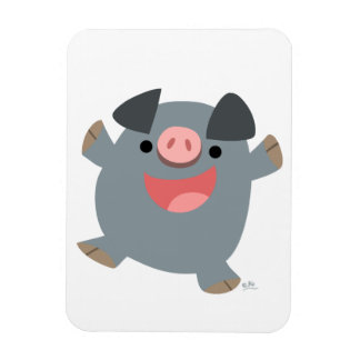 Niedlicher Cartoon Bouncy Pig Flexible Magnet
