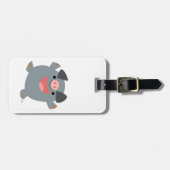 Niedlicher Cartoon Bouncy Pig - Gepäckstück Gepäckanhänger (Vorderseite horizontal)