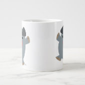 Niedlicher Cartoon Bouncy Pig Jumbo Tasse (Vorderseite)