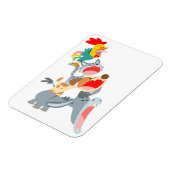 Niedlicher Cartoon Bremen Städtische Musiker Flexi Magnet (Linke Seite)