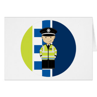 Niedlicher Cartoon-Briten-Polizist