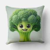 Niedlicher Cartoon Broccoli Kissen (Rückseite)