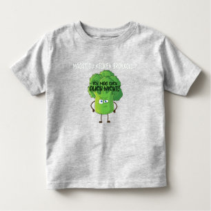 Niedlicher Cartoon Broccoli Sie mögen kein Broccol Kleinkind T-shirt