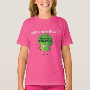 Niedlicher Cartoon Broccoli Sie mögen kein Broccol T-Shirt