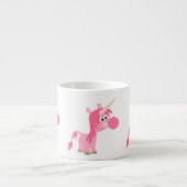 Niedlicher Cartoon Bubble Gum Unicorn Espresso Tas Espressotasse (Vorderseite)