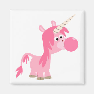Niedlicher Cartoon-Bubble-Gum-Unicorn-Magnet Magnet