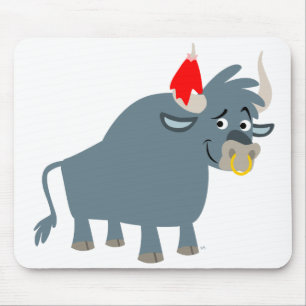 Niedlicher Cartoon Bull mousepad