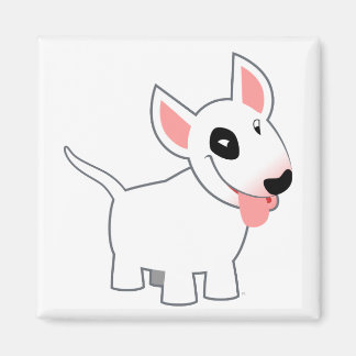 Niedlicher Cartoon Bull Terrier Magnet