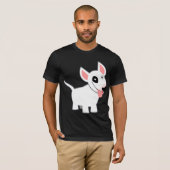 Niedlicher Cartoon Bull Terrier T - Shirt (Vorne ganz)