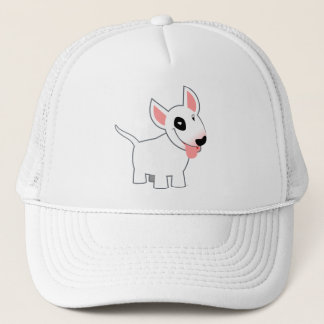Niedlicher Cartoon Bull Terrier T - Shirt Truckerkappe