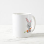 Niedlicher Cartoon Bunny Carrot Kaffeetasse (VorderseiteRechts)