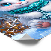 Niedlicher Cartoon Bunny Poster (Ecke)