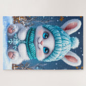 Niedlicher Cartoon Bunny Puzzle (Horizontal)