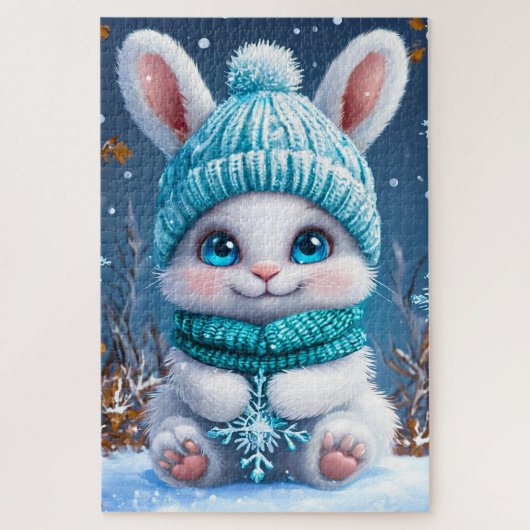 Niedlicher Cartoon Bunny Puzzle (Vertikal)