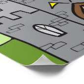Niedlicher Cartoon Burg Poster (Ecke)