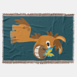 Niedlicher Cartoon Butterfly Pony Decke