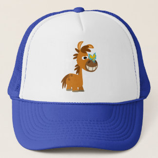 Niedlicher Cartoon Butterfly Pony Hat Truckerkappe