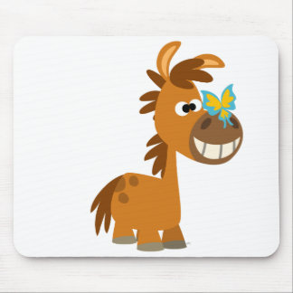 Niedlicher Cartoon Butterfly Pony Mousepad