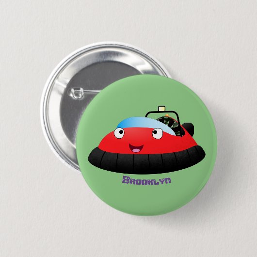 Niedlicher Cartoon Button (Vorne & Hinten)