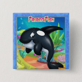 niedlicher Cartoon Button