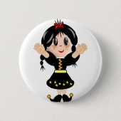 Niedlicher Cartoon Button (Vorderseite)
