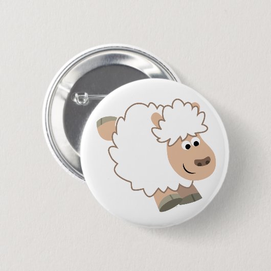 Niedlicher Cartoon Button (Vorne & Hinten)