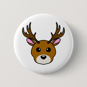 Niedlicher Cartoon Button